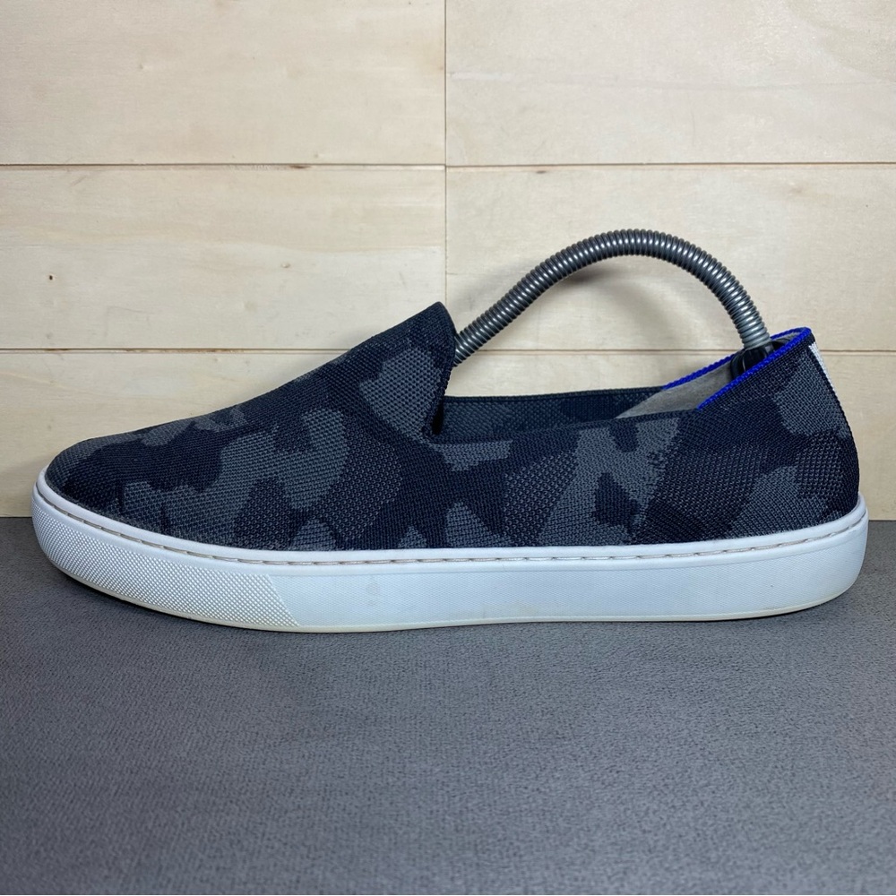 Rothy's The Original Slip-Ons Grey Camo Women's Size 11 Shoes Knit Sneakers - Picture 4 of 11